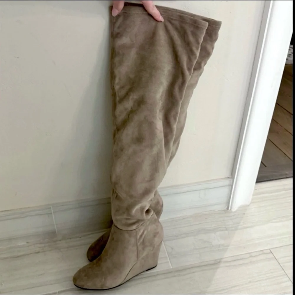 Chinese Laundry Over the Knee Boots- Tan Size 9.5 - Picture 11 of 15
